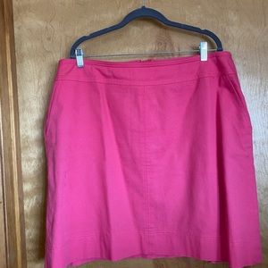 Bright Pink Talbots skirt, 18W.